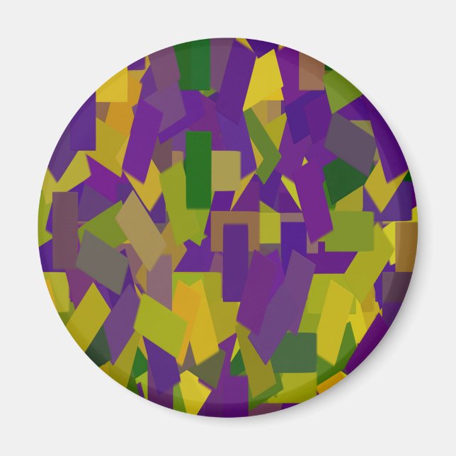 Aimant Mardi Gras Blocks (Devant)