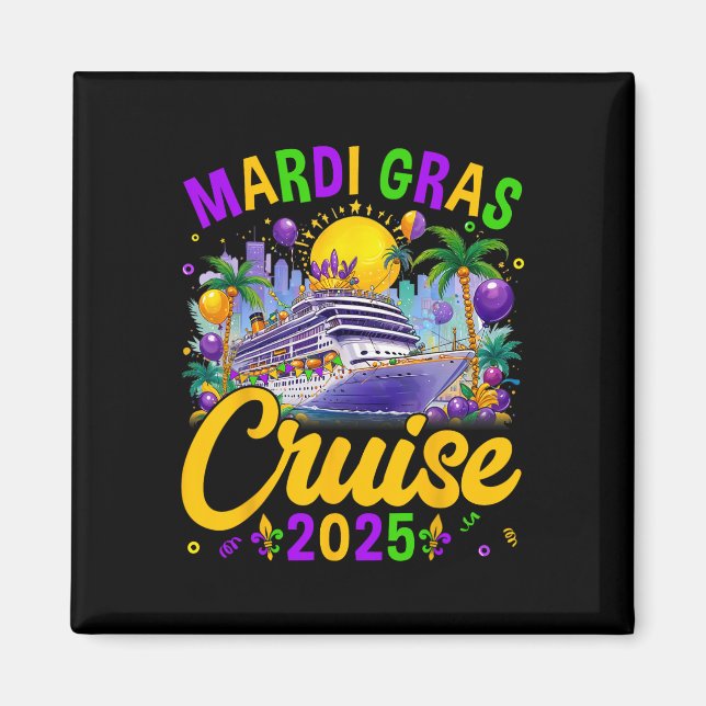 Aimant Mardi Gras Carnival Cruise 2025 Family Cruising Ma (Devant)