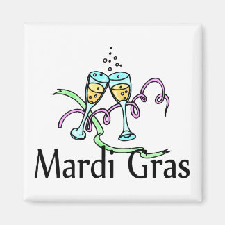 Aimant Mardi Gras Champagne