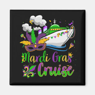 Aimant Mardi Gras Cruise Cruise Mask Cruise Party