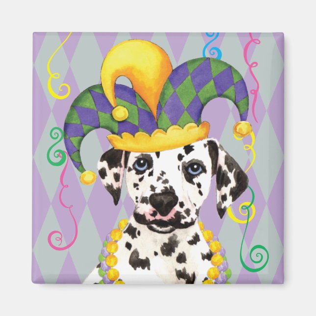 Aimant Mardi Gras Dalmatien (Devant)