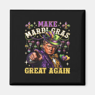 Aimant Mardi Gras Donald Trump Mardi Gras Américain