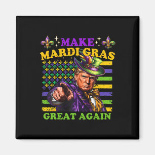 Aimant Mardi Gras Donald Trump Mardi Gras Américain