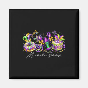 Aimant Mardi Gras Fleur De Lis Beads Louisiane Festival C