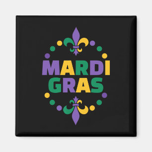 Aimant Mardi Gras Joyeux Carnaval de Mardi Gras