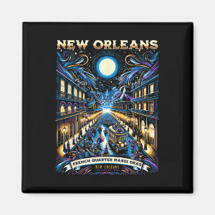 Aimant Mardi Gras Nola Nouvelle Orléans Carnaval de Bourb