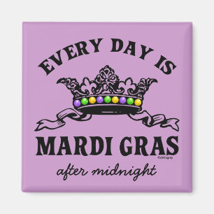 Aimant Mardi Gras personnalisable