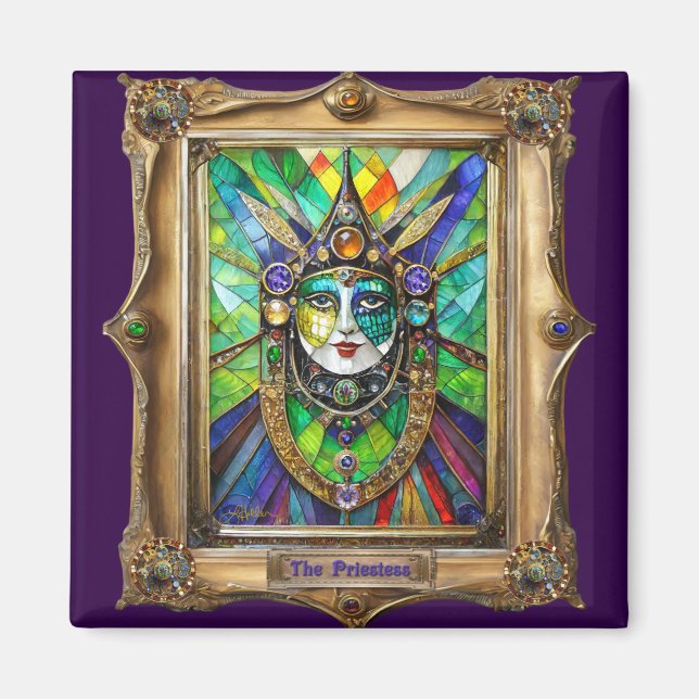 Aimant Mardi Gras Realm Portraits - La Prêtre (Devant)