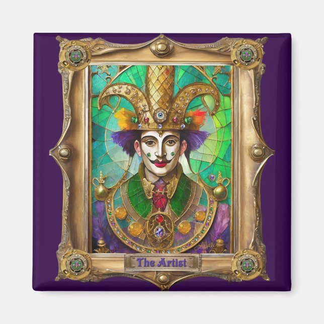 Aimant Mardi Gras Realm Portraits - L'Artiste Dali (Devant)
