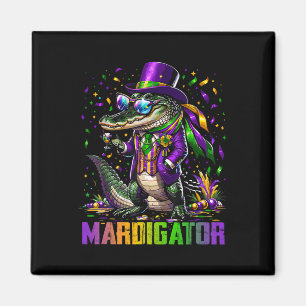 Aimant Mardigator Déguisement Drôle de Mardi Gras Hommes