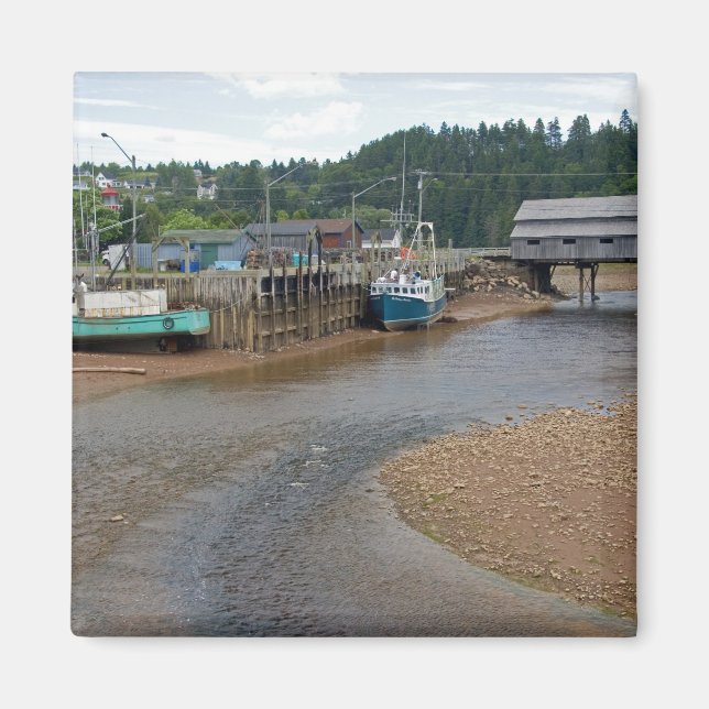 Aimant Marée basse à la baie de Fundy à St. Martins, Nouv (Devant)