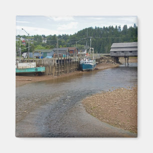 Aimant Marée basse dans la baie de Fundy à St. Martins,