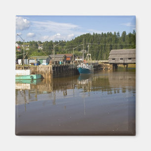 Aimant Marée moyenne dans la baie de Fundy à St. Martins,