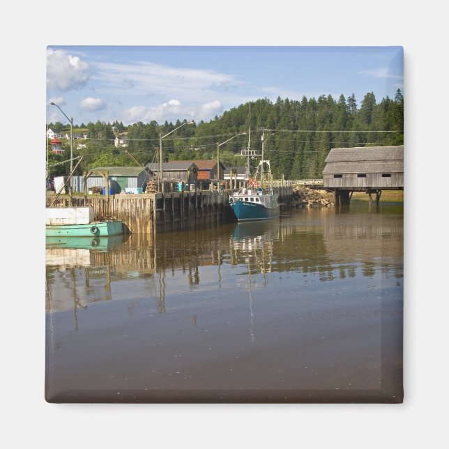 Aimant Marée moyenne dans la baie de Fundy à St. Martins, (Devant)
