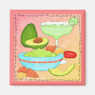 Aimant Margarita Guacamole Fun Celebrate