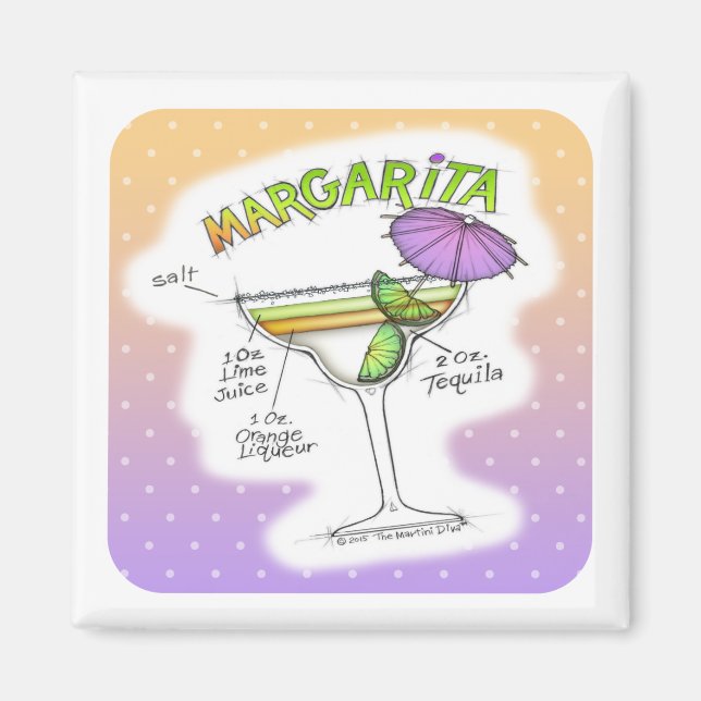 AIMANT MARGARITA RECETTE COCKTAIL ART (Devant)