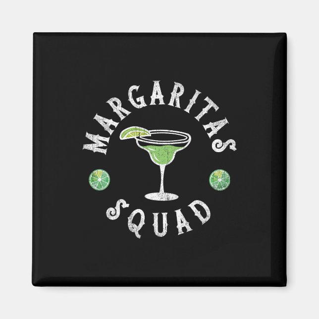 Aimant Margarita Squad Funny Cinco De Mayo Hommes Femmes  (Devant)