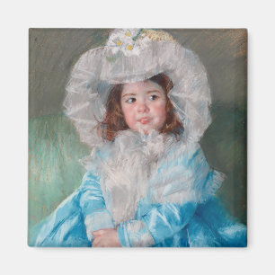Aimant Margot en bleu Mary Cassatt