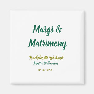 Aimant Margs et mariage ajoutent le nom de la date de la 