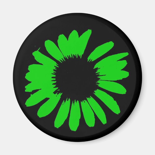 Aimant Marguerite verte (Devant)