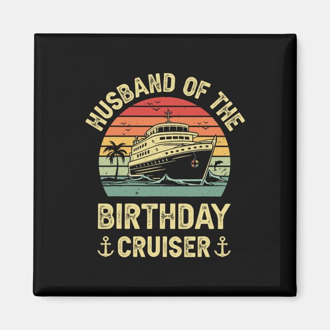 Aimant Mari De La Croisière D'anniversaire De Cruiser Ann (Devant)