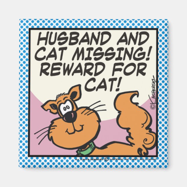 Aimant Mari et chat (Devant)