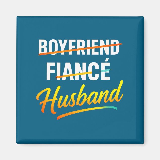 Aimant Mari Petit ami Fiancé Humour de mari (Devant)