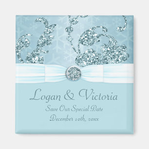 Aimant Mariage Blue Ice Sparkle Wonderland