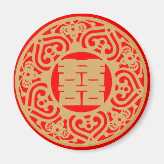 Aimant Mariage chinois - Double bonheur