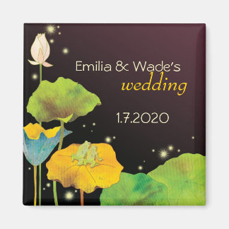 Aimant Mariage couple de grenouille mignonne Enregistrer