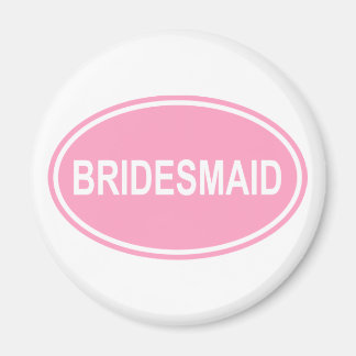Aimant Mariage de Bridesmaid Oval Pink