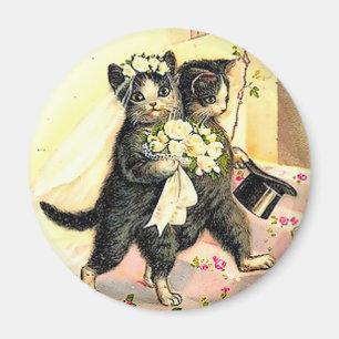 Aimant Mariage de Chat Kitty