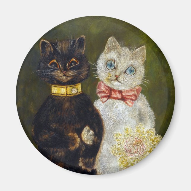 Aimant Mariage de chat, Mariage, Mariée, Mariée, Louis Wa (Devant)