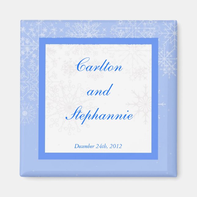 Aimant Mariage de flocon de neige Favoriser (Devant)