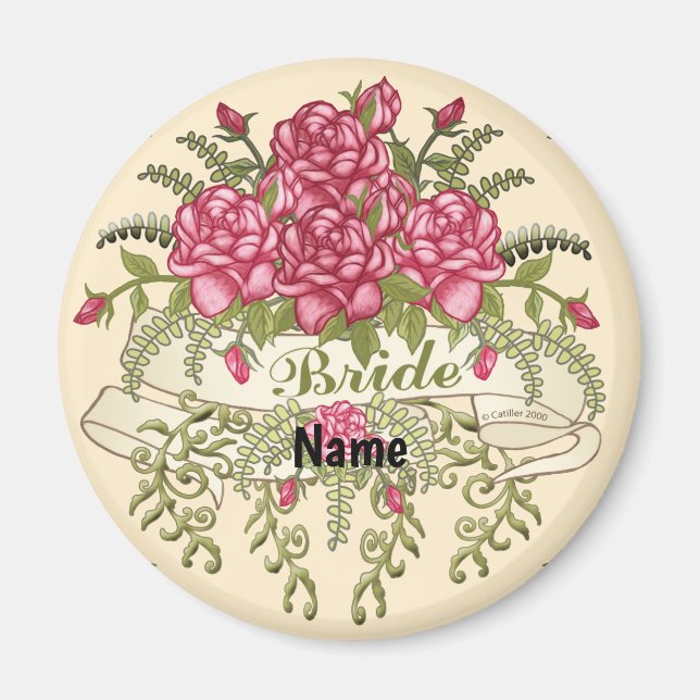Aimant Mariage de Roses Bride (Devant)