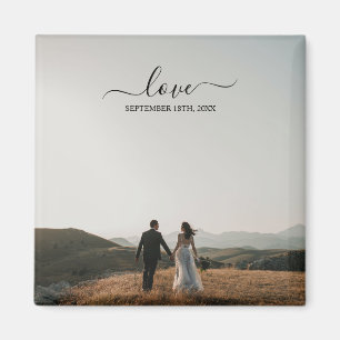 Aimant Mariage de script mariage de la mémoire photo Love