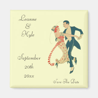 Aimant Mariage des années 1920 Enregistrer la date