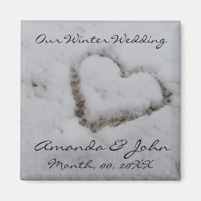 Aimant Mariage d'hiver (Devant)