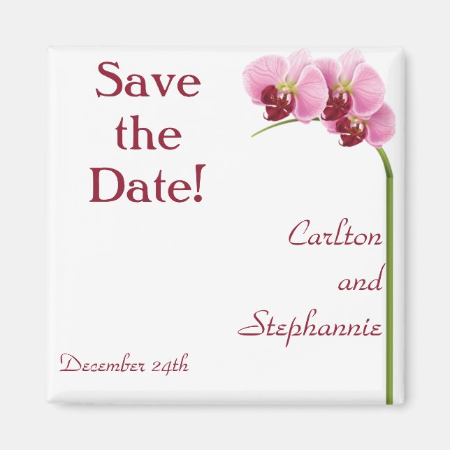 Aimant Mariage d'orchidée violette Favoriser (Devant)