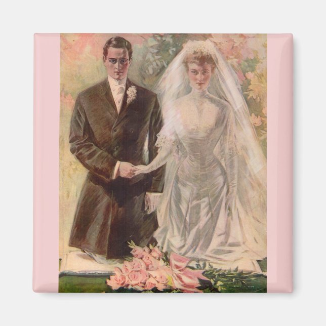 Aimant mariage édouardien 1906 (Devant)