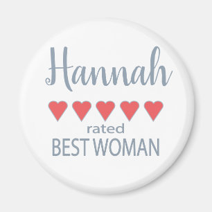 Aimant Mariage et mariage 5 Coeur Meilleure femme
