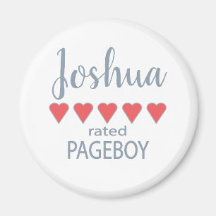 Aimant Mariage et mariage 5 Heart Pageboy