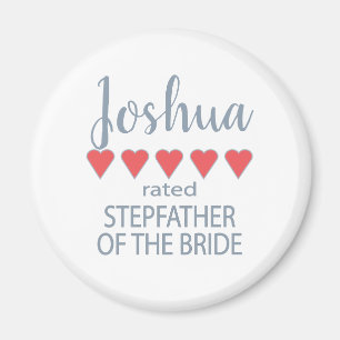 Aimant Mariage et mariage fête 5 Coeur Stepfather de la m