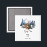 Aimant Mariage Faveur Noël Aventure Mariage extérieur<br><div class="desc">Unique Mariage Favor Magnet - Une conservation parfaite pour vos invités! Vous recherchez une faveur de mariage charmant et mémorable ? Notre aimant personnalisé Rustic Outdoor Mountain Pine Tree pour mariage de neige est la façon parfaite de remercier vos invités tout en ajoutant une touche de votre journée spéciale à...</div>