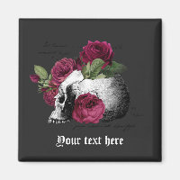 Mariage gothique floral crâne Bourgogne