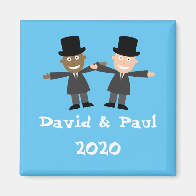 Aimant Mariage interracial gay (Devant)