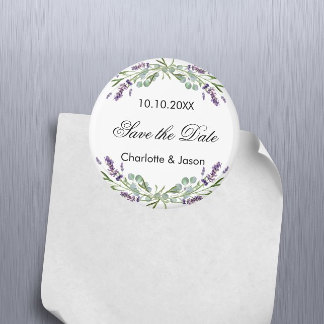 Aimant Mariage Lavender eucalyptus Enregistrer l'aimant D (Créateur téléchargé)