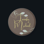 Aimant Mariage Moderne Minimaliste Plain Calligraphie Nom<br><div class="desc">Vous pouvez facilement changer les polices et les couleurs. Vous pouvez également ajouter votre logo et l'image arrière - plan comme vous le souhaitez.</div>