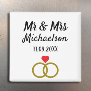 Aimant Mariage personnalisé