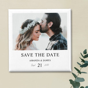 Aimant Mariage photo personnalisé Enregistrer la date